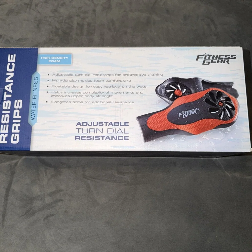 Fitness Gear Resistance Grips Water Fitness Adj Turn Dial Resistance One Size